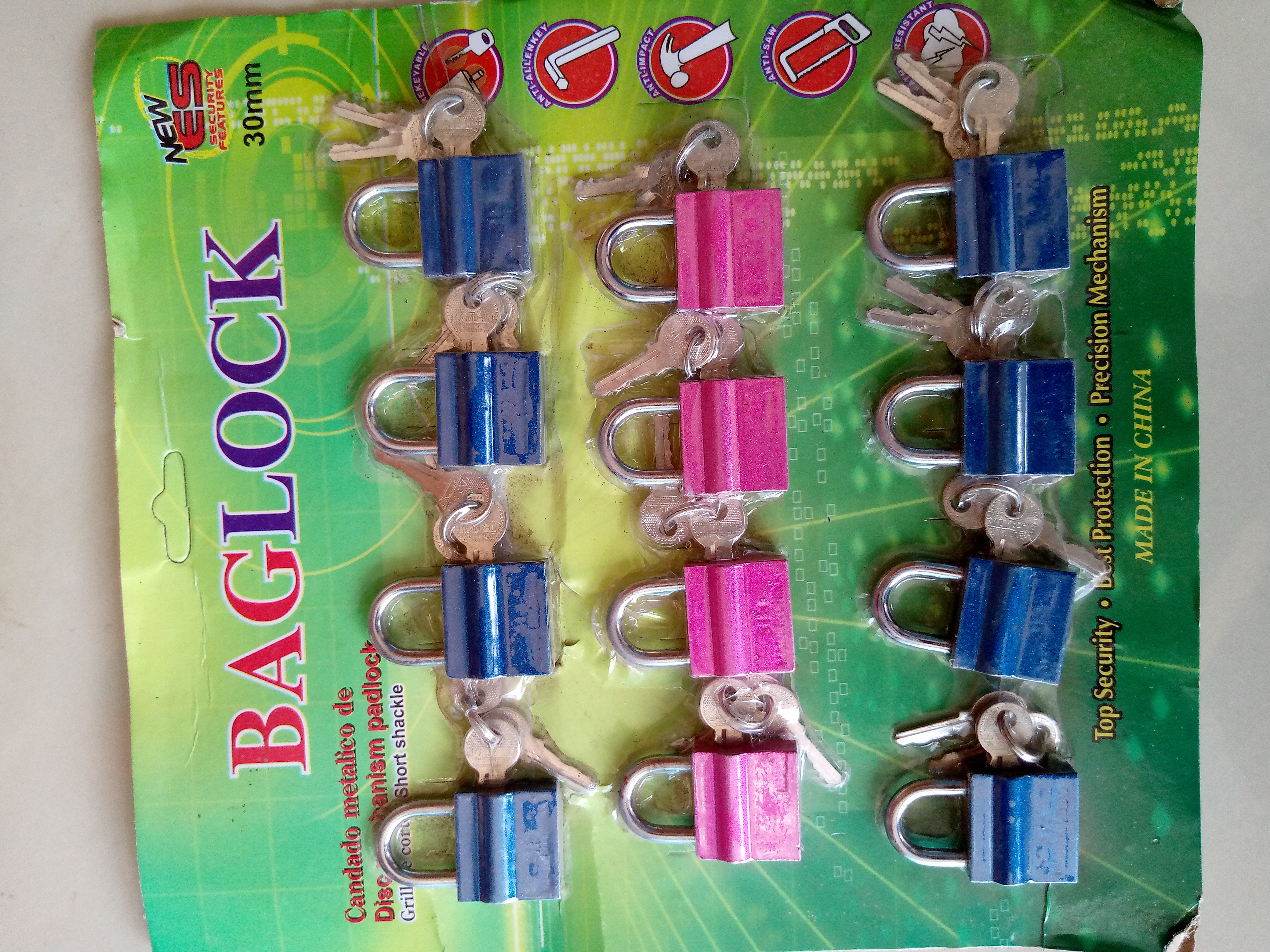 Cadenas Pdlock couleur